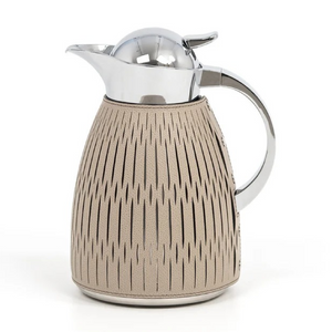 Leather Covered Steel Thermal Carafe | Pinetti Rose | OROA.com