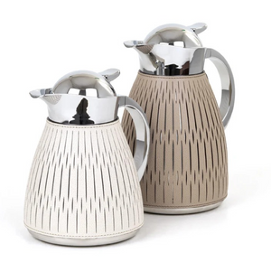 Leather Covered Steel Thermal Carafe | Pinetti Rose | OROA.com