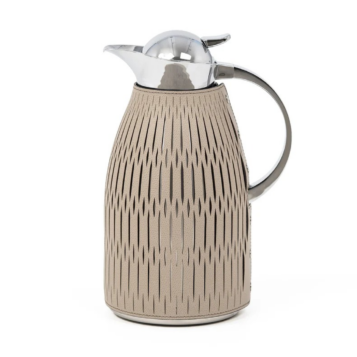 Leather Covered Steel Thermal Carafe | Pinetti Rose | OROA.com