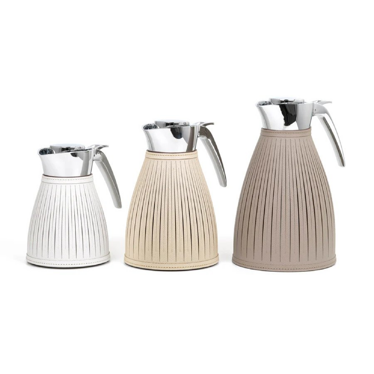 Leather Covered Thermal Carafe | Pinetti Wendy | OROA.com