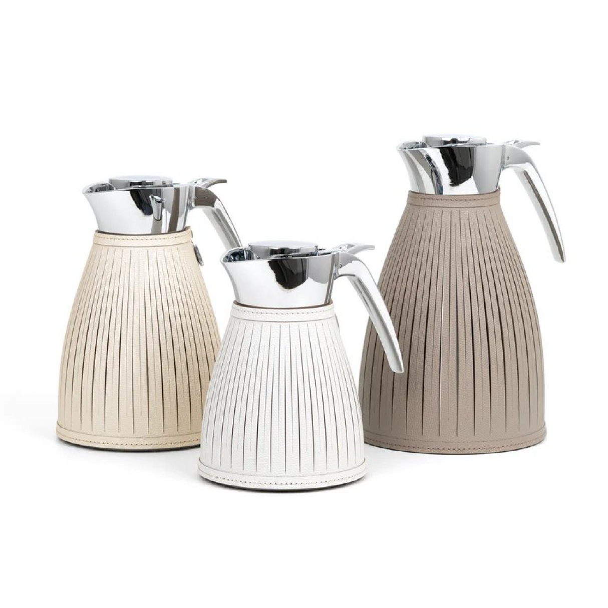 Leather Covered Thermal Carafe | Pinetti Wendy | OROA.com
