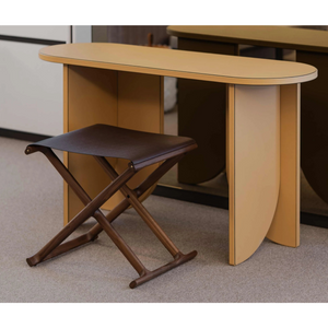 Outdoor Solid Walnut Folding Stool | Pinetti Chelsea | OROA.com