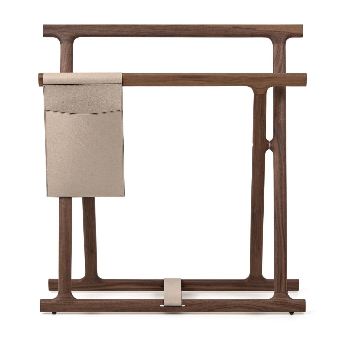 Solid Walnut Blanket Rack | Pinetti Chelsea | OROA.com