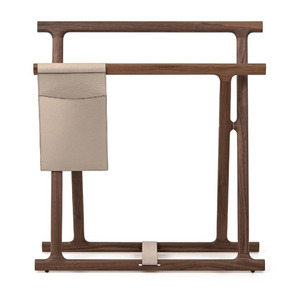 Solid Walnut Blanket Rack | Pinetti Chelsea | OROA.com