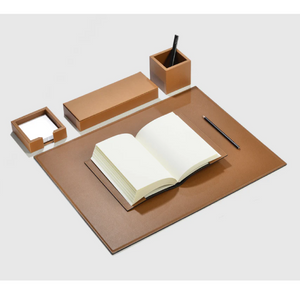 Leather Lidded Pencil Box | Pinetti Larry | OROA.com