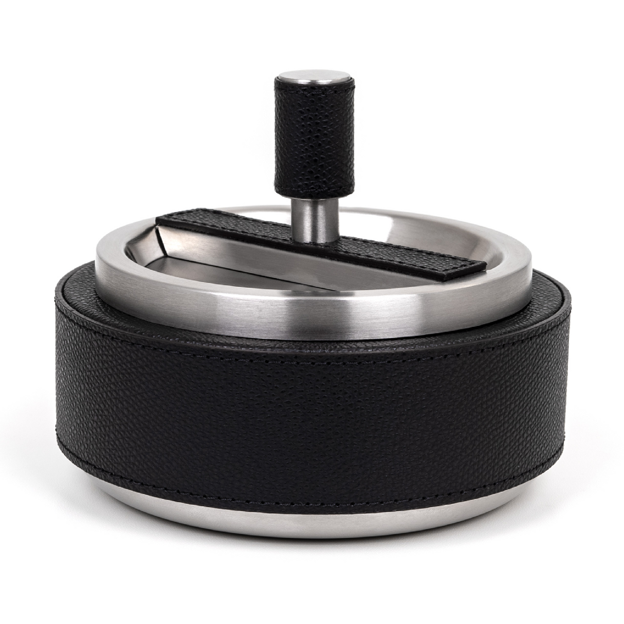 Stainless Steel Round Ashtray | Pinetti Giro | OROA.com