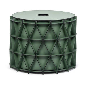 Round Leather Outdoor Basket S | Pinetti Arena | Italianfuniture.com