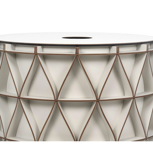 Regenerated-Leather Outdoor Basket | Pinetti Arena | OROA.com