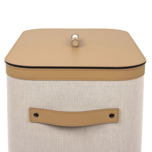 Leather Rectangular Basket | Pinetti Penelope | OROA.com