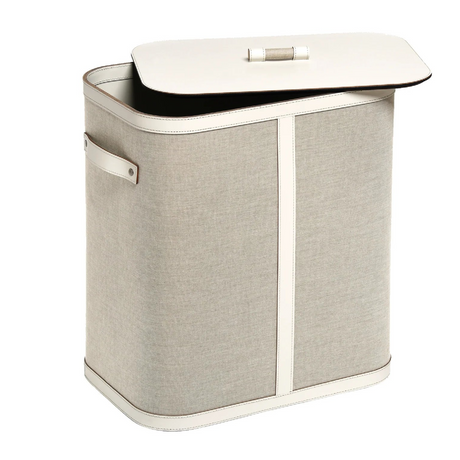 Leather Rectangular Basket | Pinetti Penelope | OROA.com