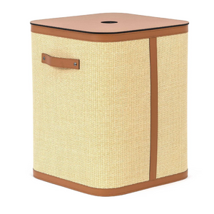 Straw Square Laundry Basket | Pinetti Aurora | Italianfuniture.com