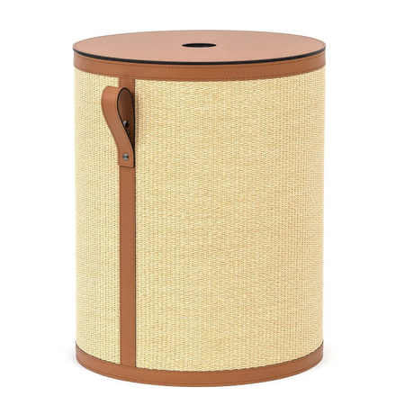 Straw Round Laundry Basket | Pinetti Aurora | OROA.com