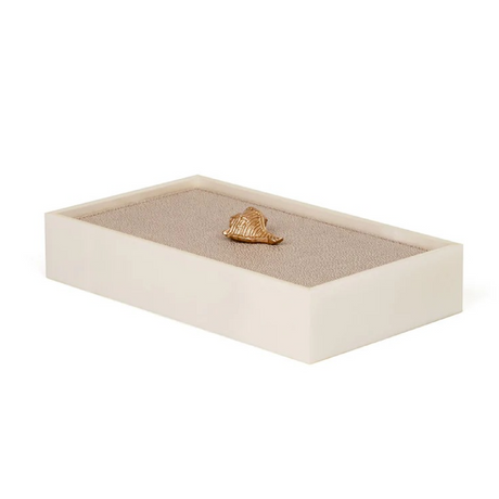 Leather Lidded Rectangular Box | Pinetti Bea | OROA.com