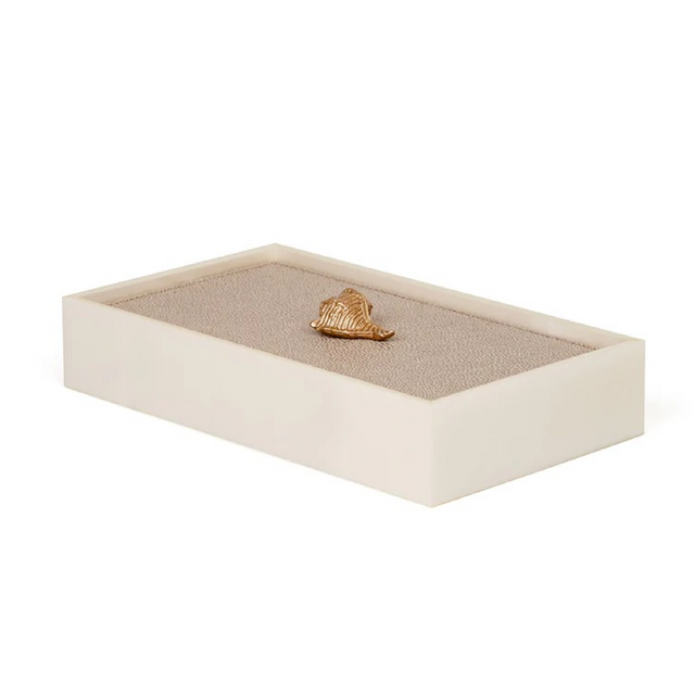 Leather Lidded Rectangular Box | Pinetti Bea | OROA.com