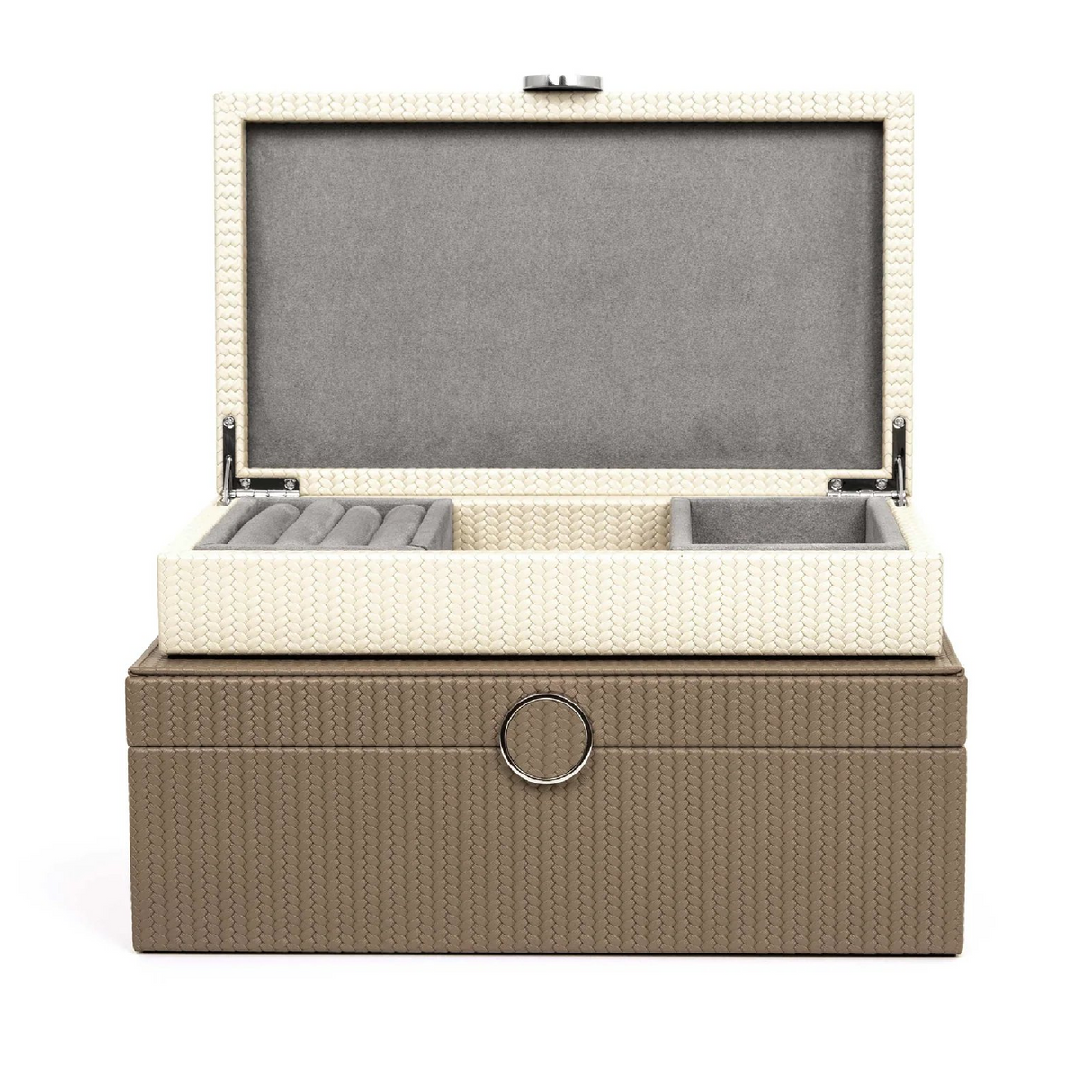Leather Wrapped Jewelry Box | Pinetti Prestige | OROA.com