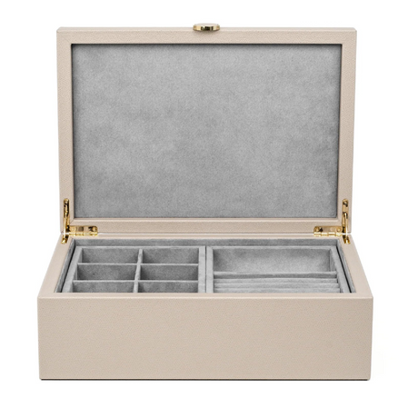 Leather Wrapped Jewelry Box | Pinetti Prestige | OROA.com