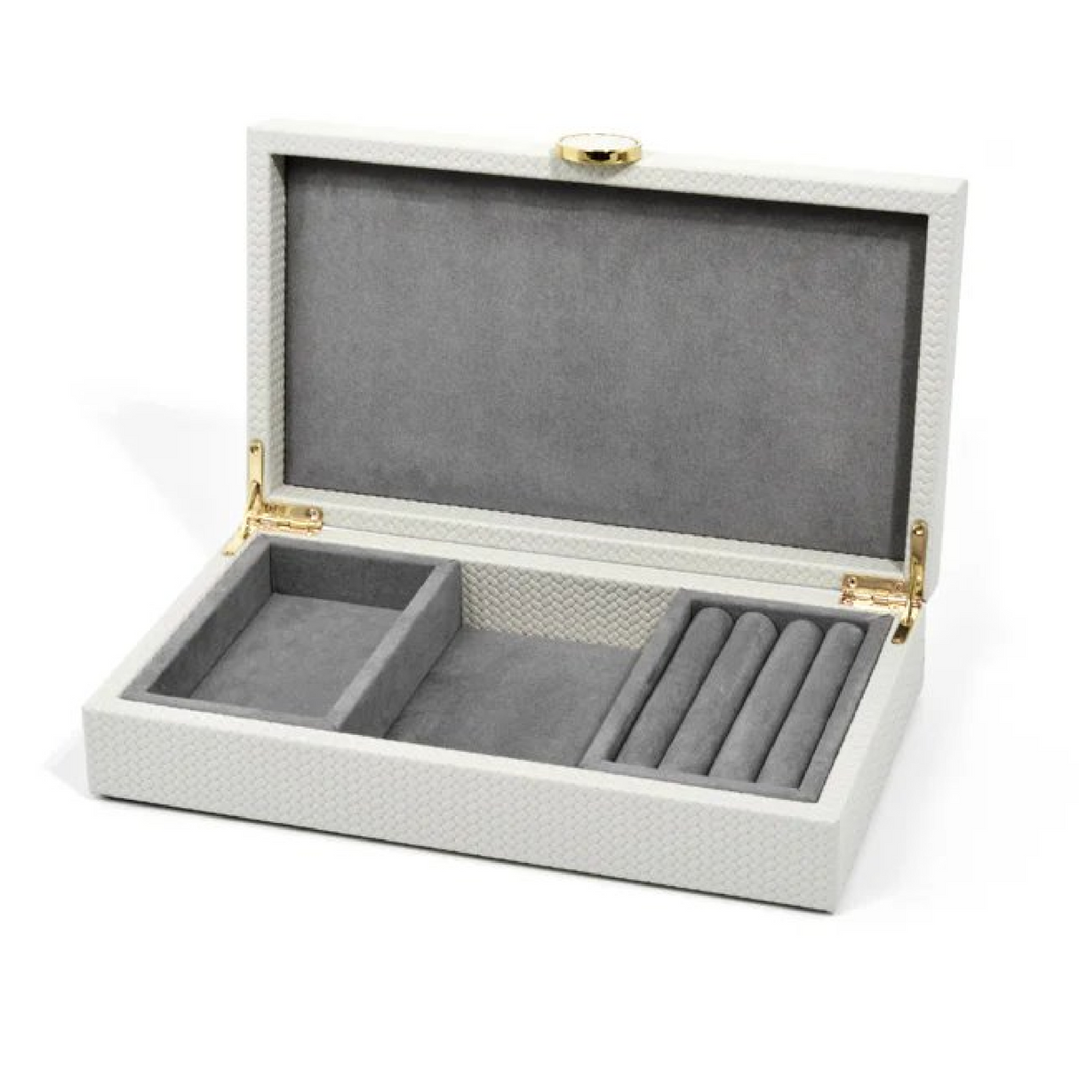 Leather Wrapped Jewelry Box | Pinetti Prestige | OROA.com