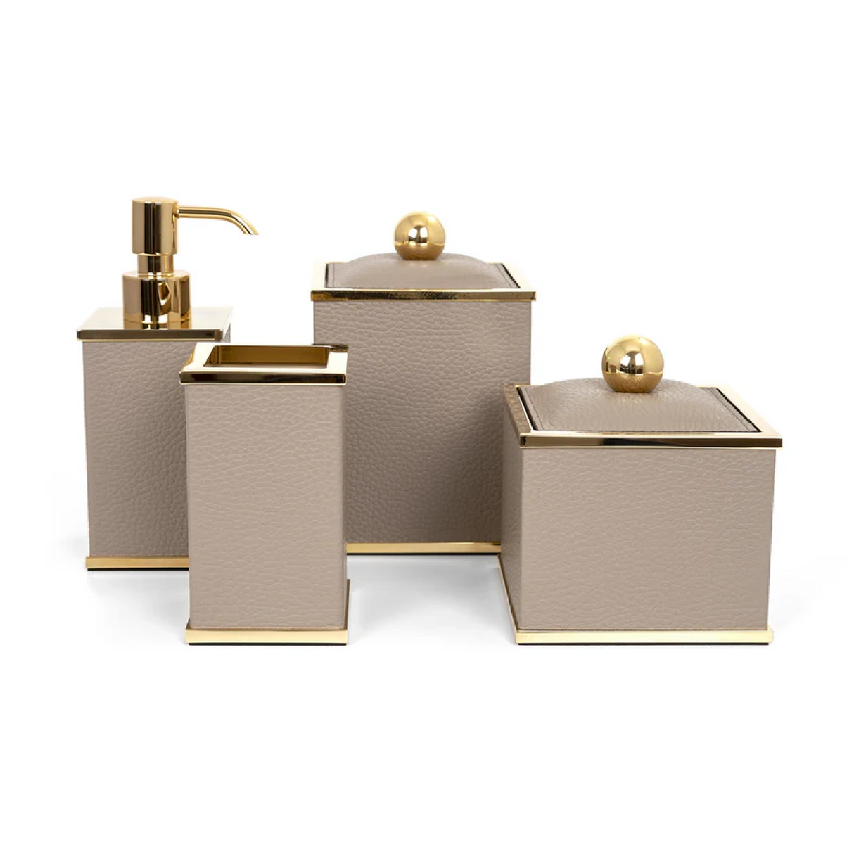 Leather Covered Bathroom Set | Pinetti Olimpia |  OROA.com