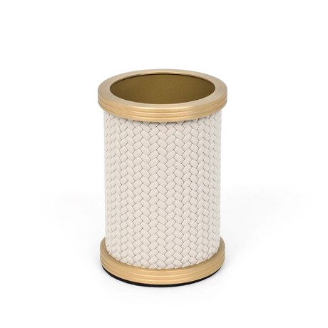 Leather Cylinder Toothbrush Holder | Pinetti Carol | OROA.com
