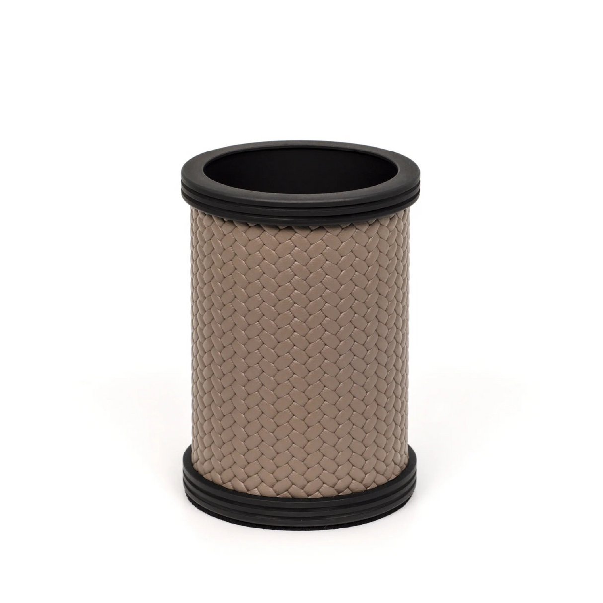 Leather Cylinder Toothbrush Holder | Pinetti Carol | OROA.com