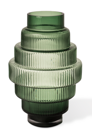 Green Tiered Glass Vase | Pols Potten Steps | Oroa.com