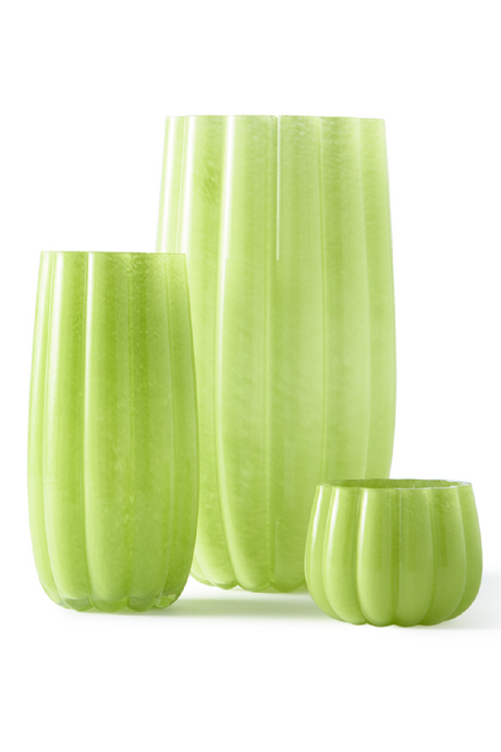Olive Green Glass Vase | Pols Potten Melon | Oroa.com