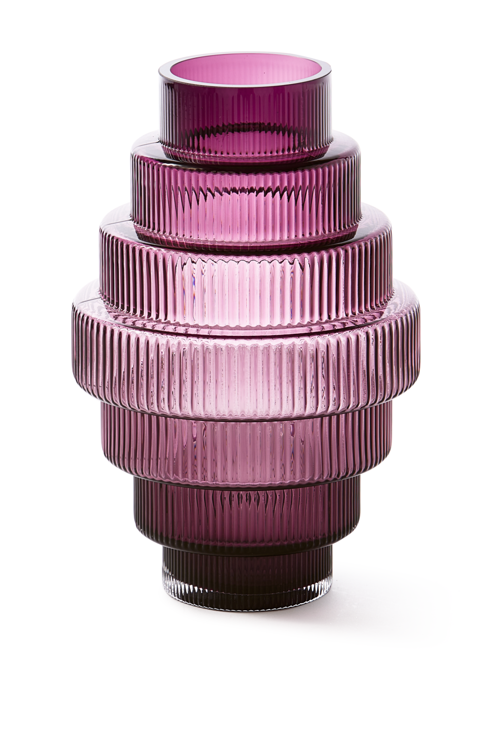 Purple Tiered Glass Vase | Pols Potten Steps | Oroa.com
