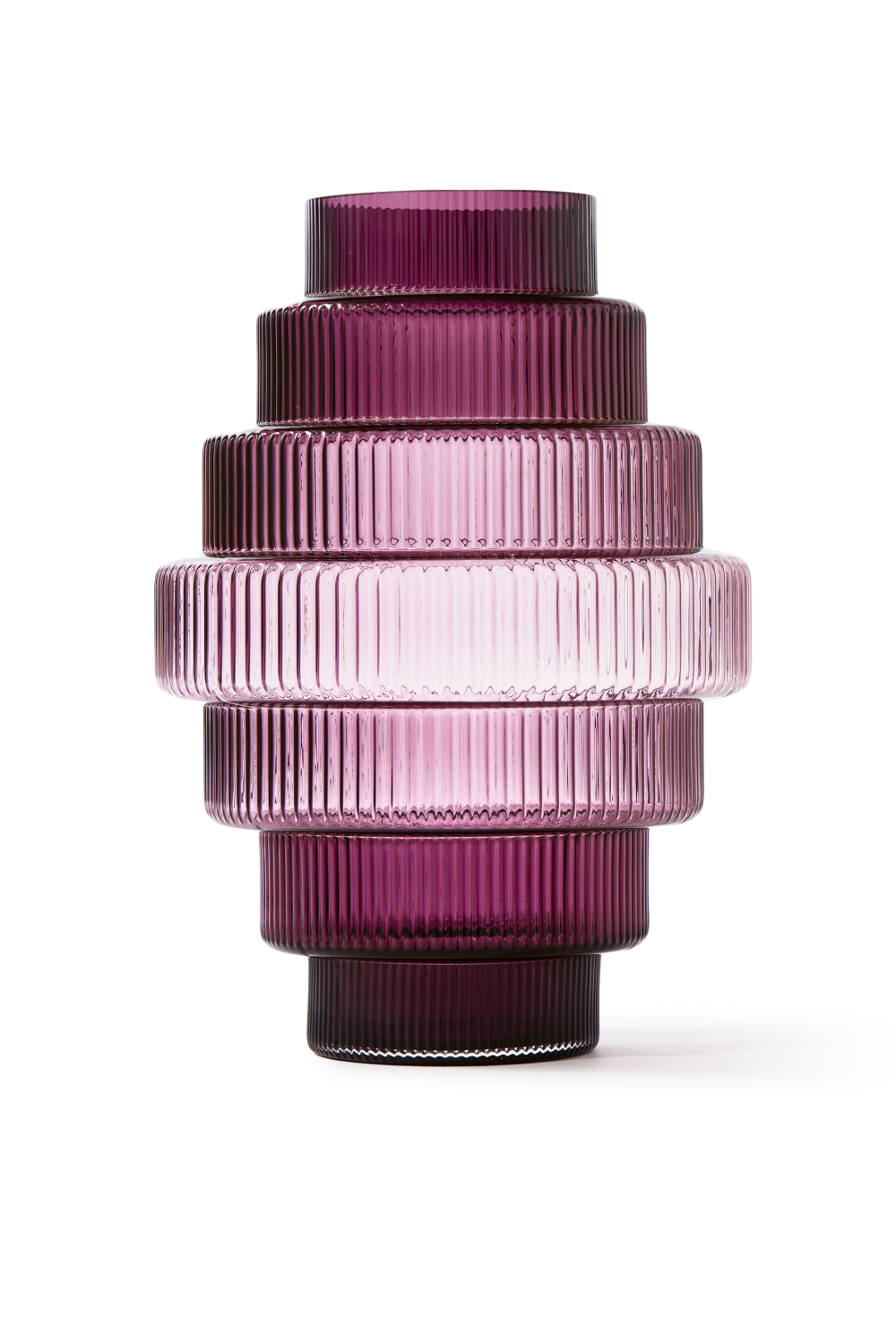 Purple Tiered Glass Vase | Pols Potten Steps | Oroa.com