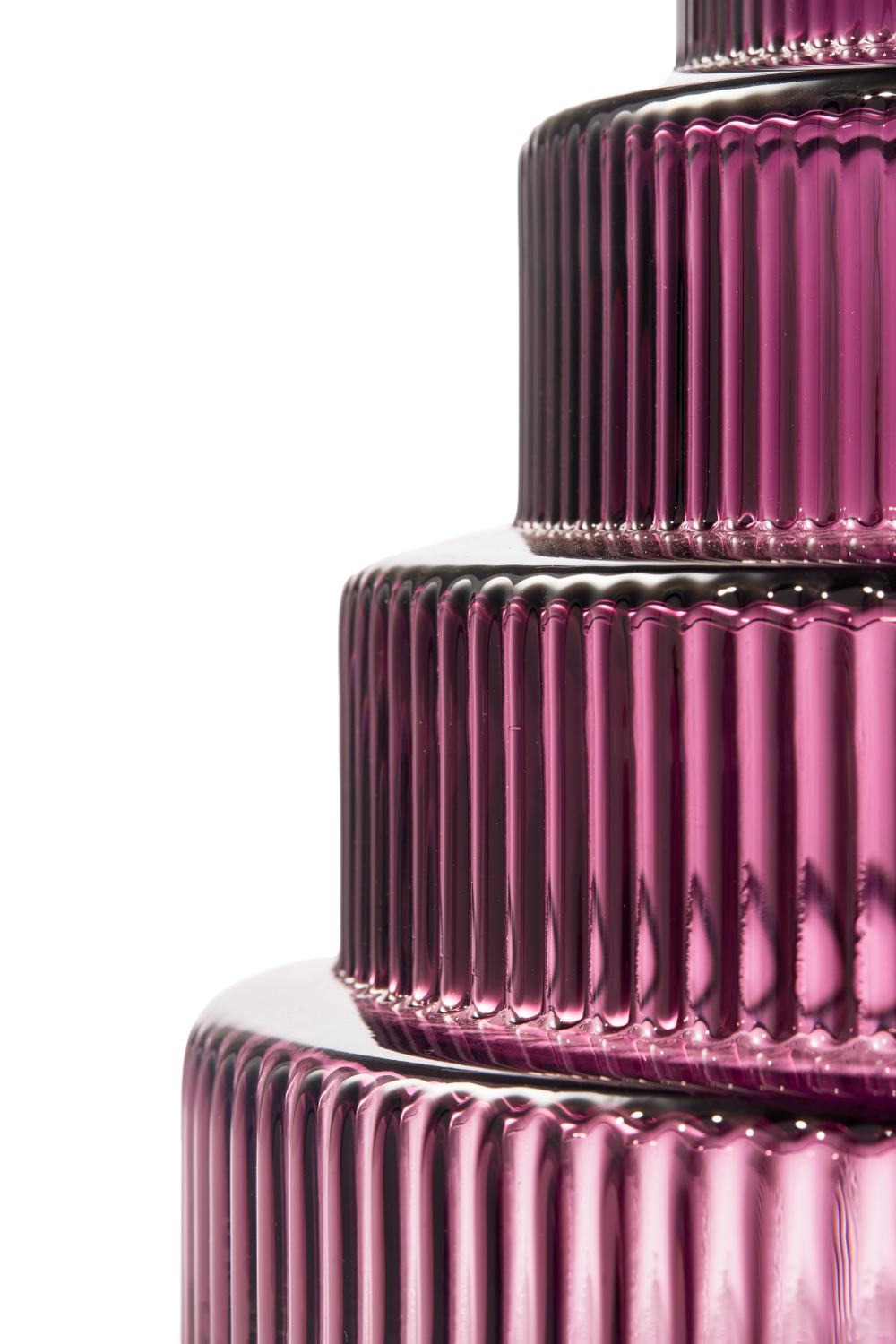 Purple Tiered Glass Vase | Pols Potten Steps | Oroa.com