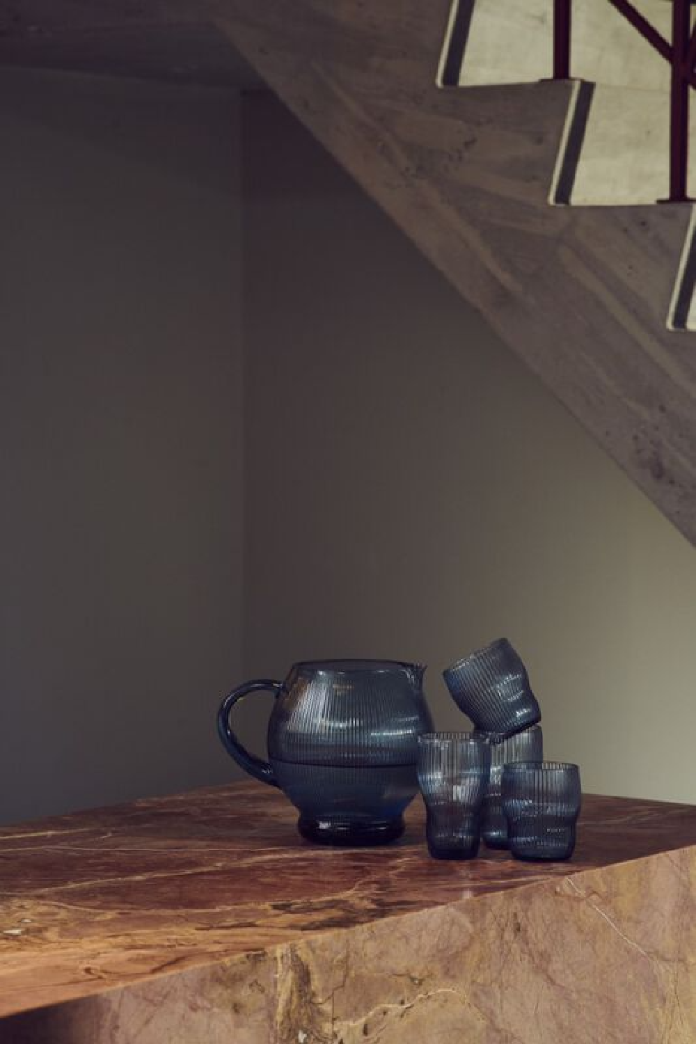 Ridged Glass Pitcher | Pols Potten Pum | Oroa.com