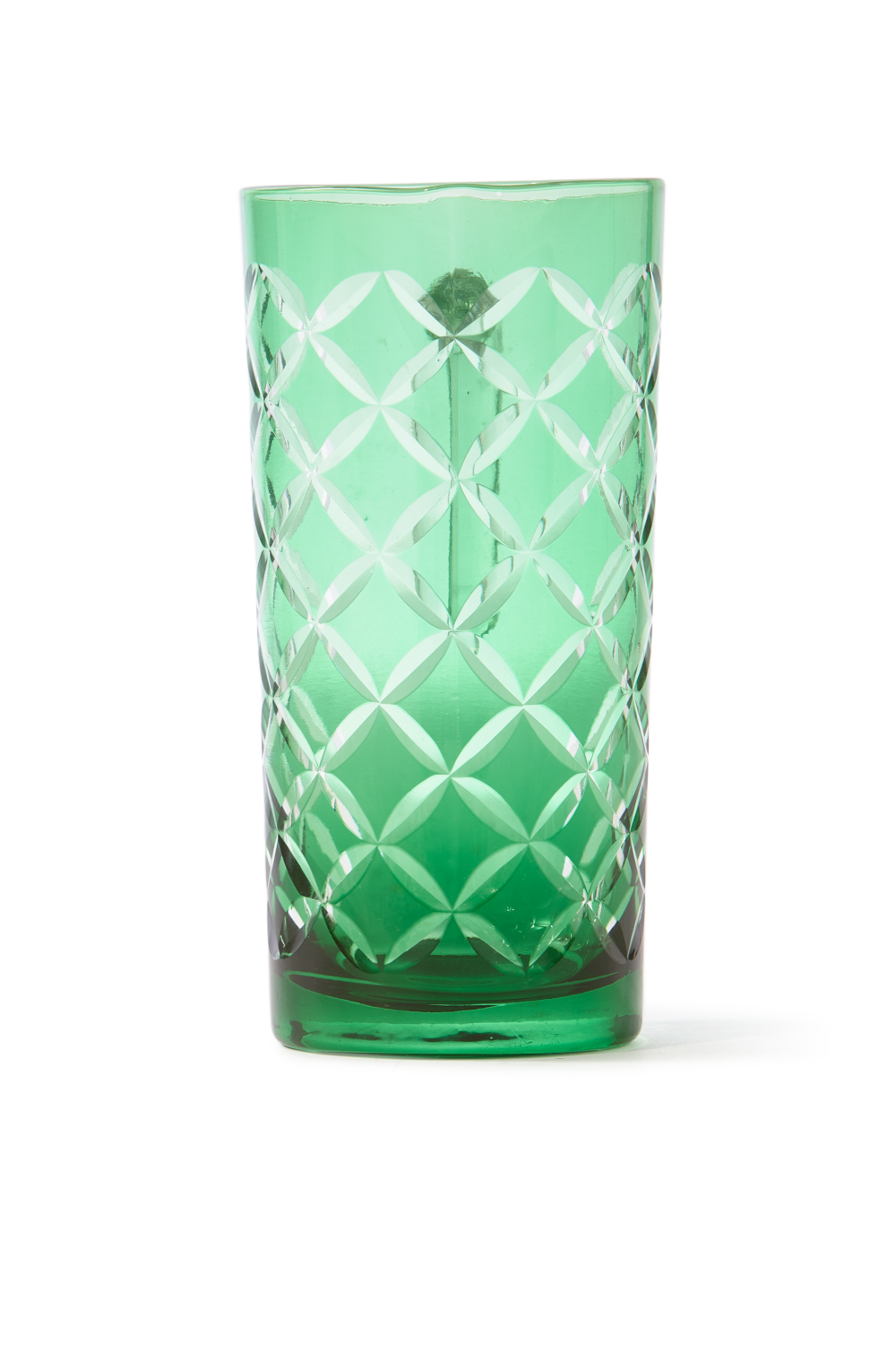 Patterned Green Glass Pitcher | Pols Potten Cuttings | Oroa.com