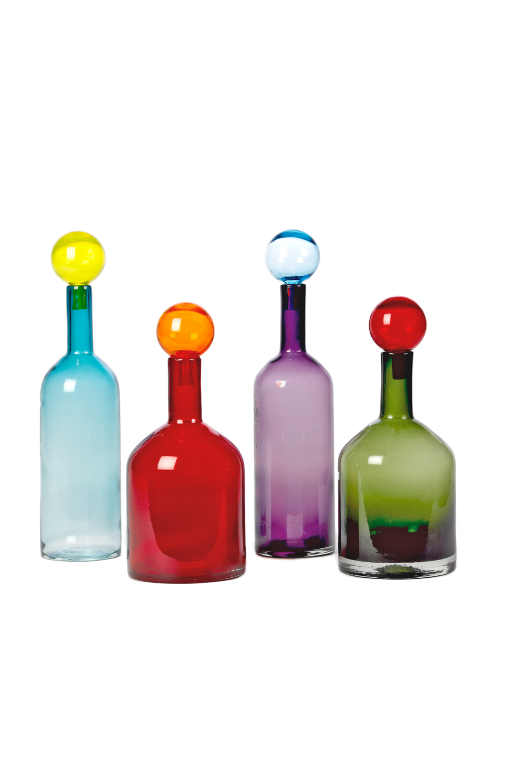 Minimalist Glass Decor (Set of 4) | Pols Potten Bubbles and Bottles | Oroa.com