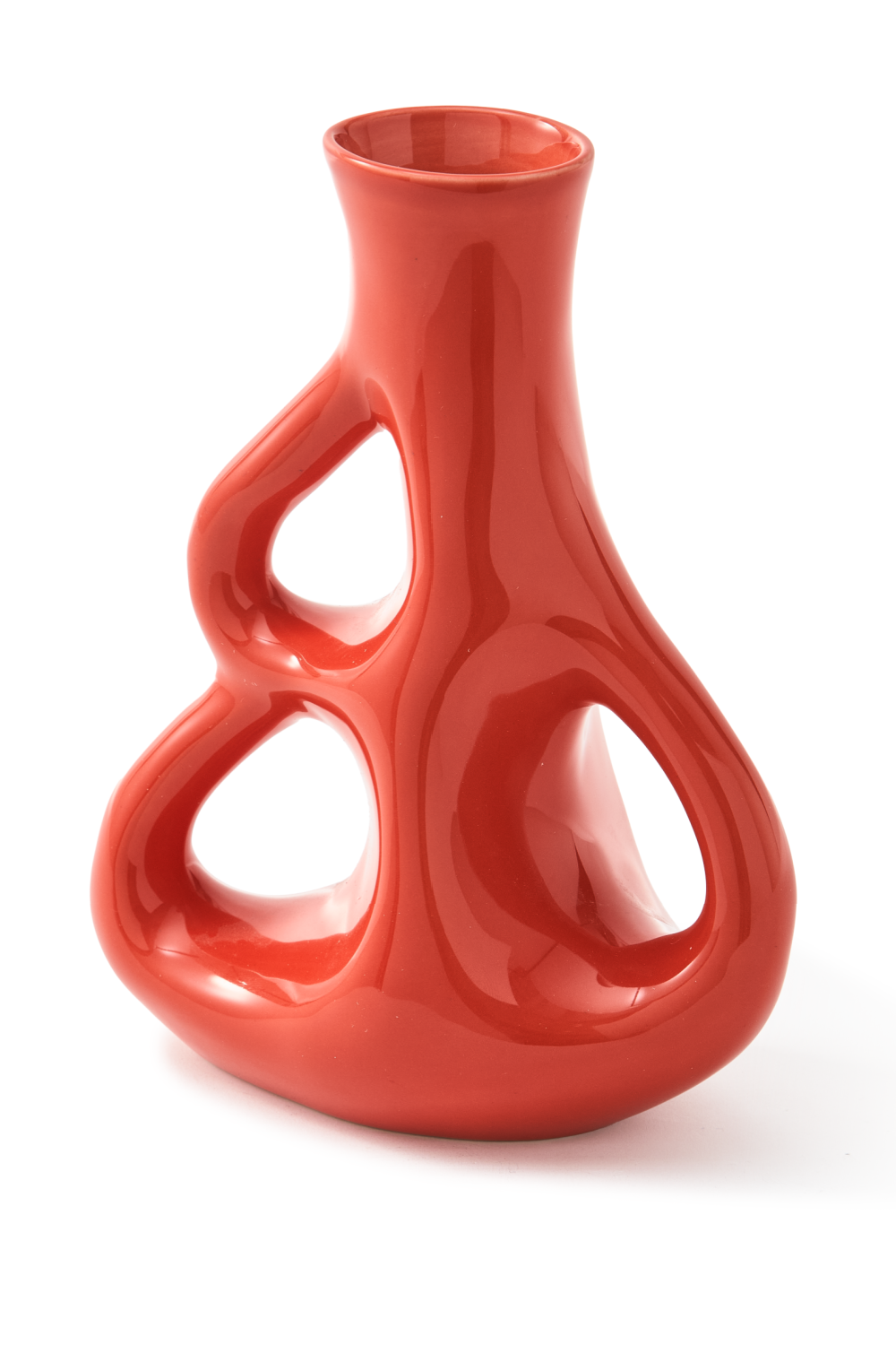 Red Stoneware Vase S | Pols Potten Three Ears | Dutchfurniture.com