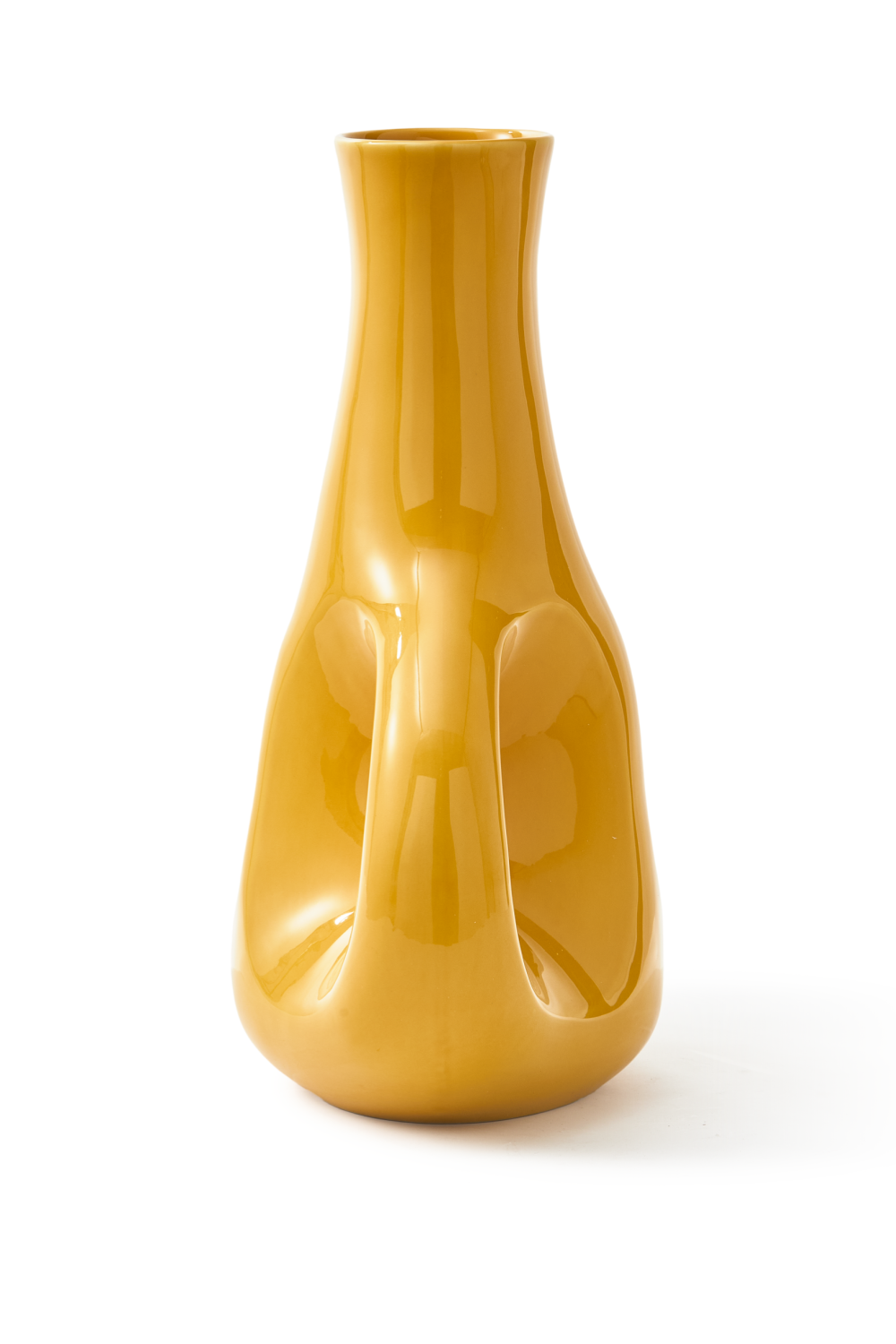 Yellow Stoneware Vase S | Pols Potten Three Ears | Oroa.com