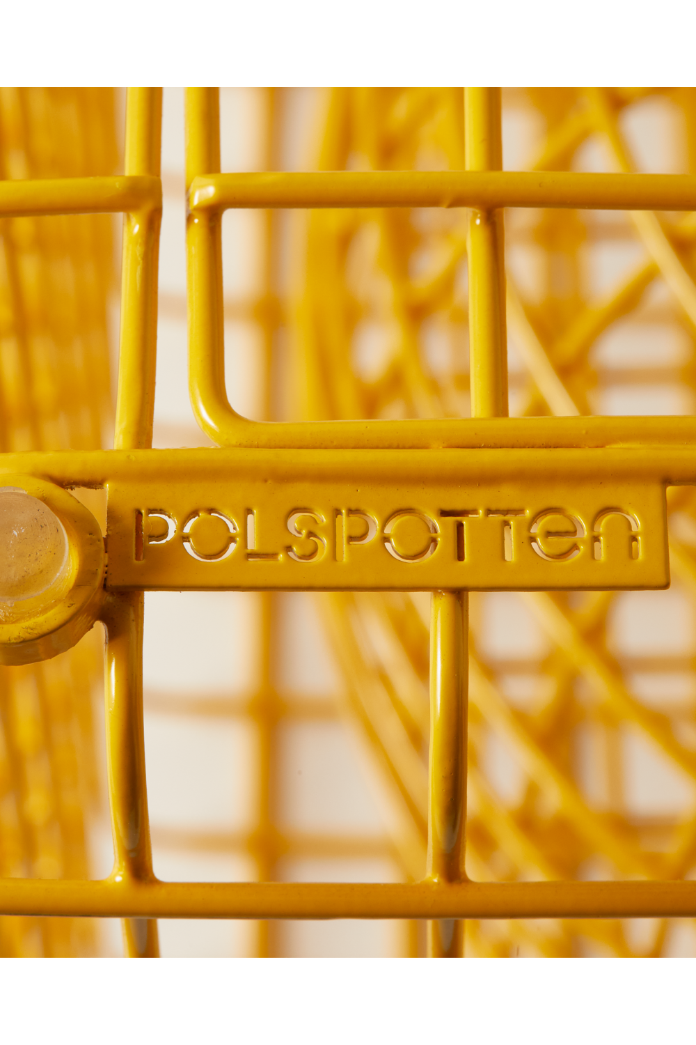 Yellow Metal Wire Stool | Pols Potten Zig Zag | Oroa.com