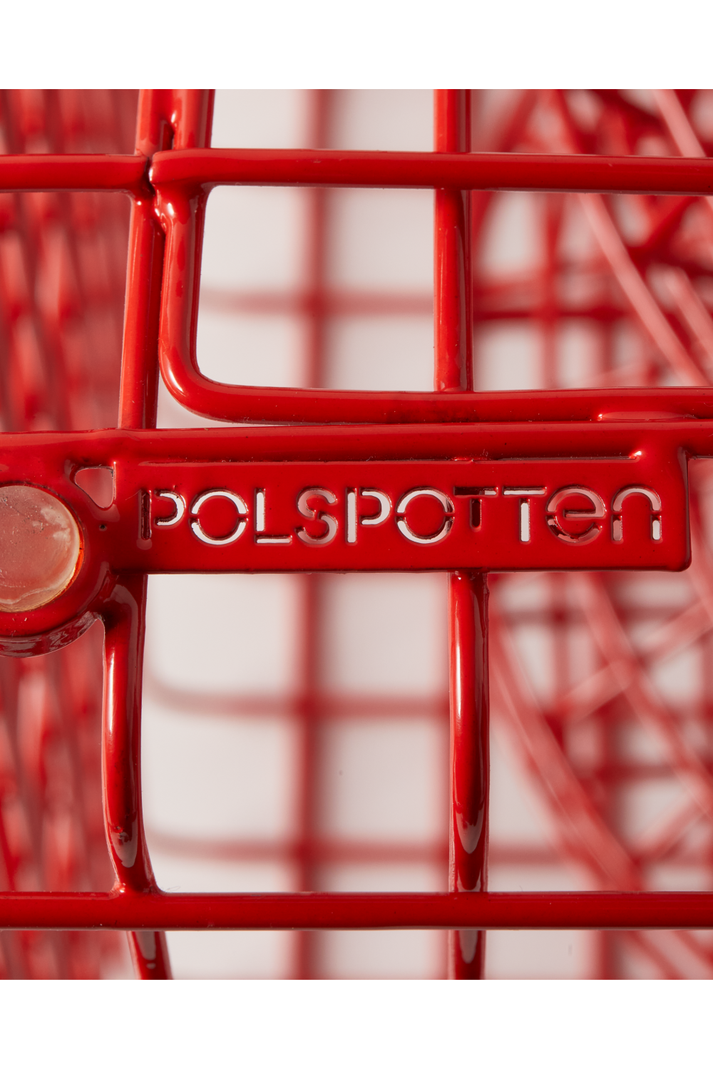 Red Metal Wire Stool | Pols Potten Zig Zag | Oroa.com