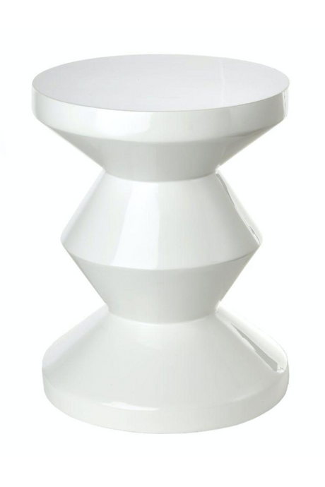 Lacquered Accent Stool | Pols Potten Zig Zag | Oroa.com