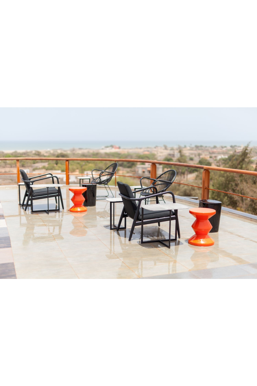 Lacquered Accent Stool | Pols Potten Zig Zag | Oroa.com