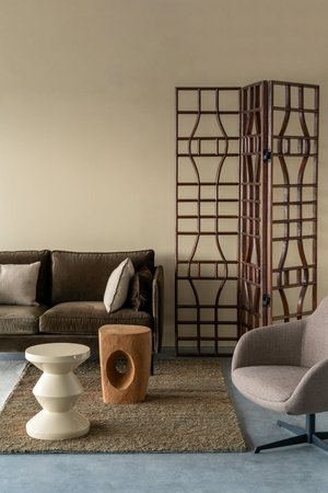 Lacquered Accent Stool | Pols Potten Zig Zag | Oroa.com