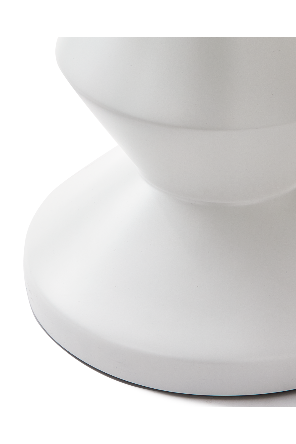 White Fiber Glass Outdoor Stool | Pols Potten Zig Zag | Oroa.com