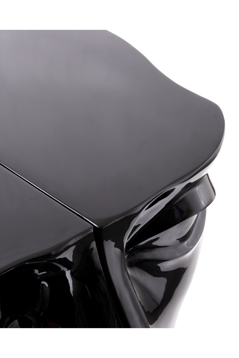 Black Sculptural Coffee Table | Pols Potten Head Left | Oroa.com