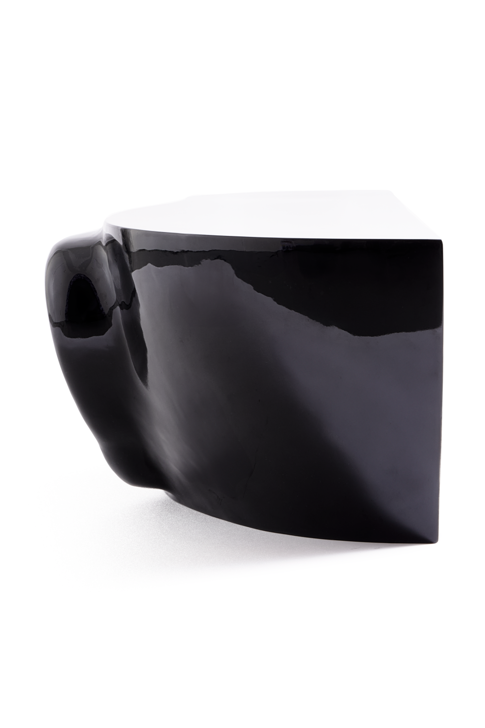 Black Sculptural Coffee Table | Pols Potten Head Right | Oroa.com