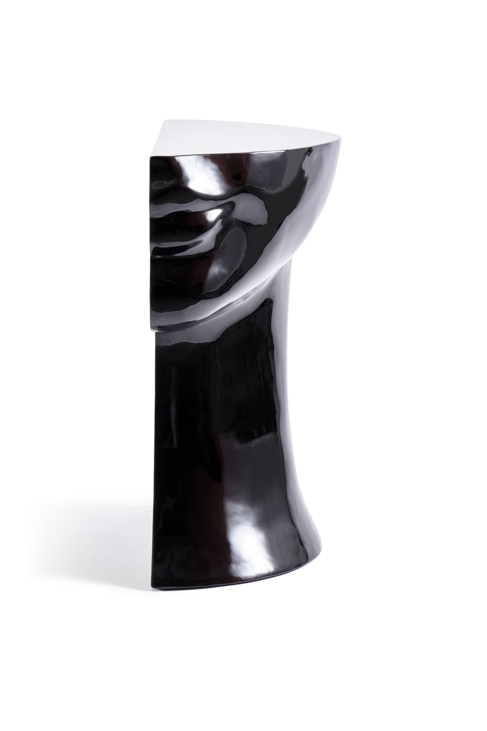 Black Sculptural Chin Coffee Table | Pols Potten Head Right | Oroa.com