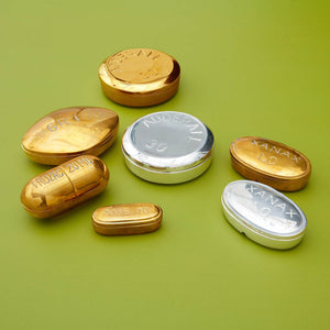 Polished Brass Hinged Pill Box | Jonathan Adler Viagra