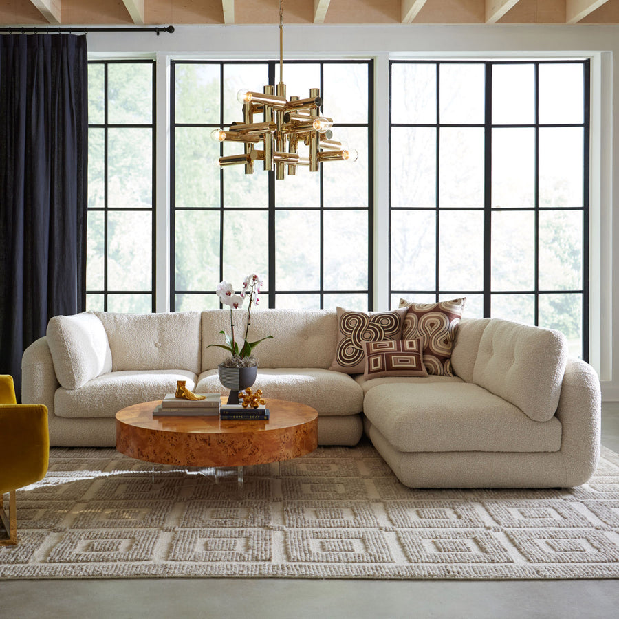   Bouclé Modular Corner Sofa | Oroa.com