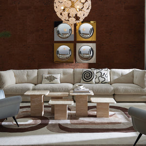 Bouclé Armless Modular Sofa | Jonathan Adler Pompidou | Oroa.com