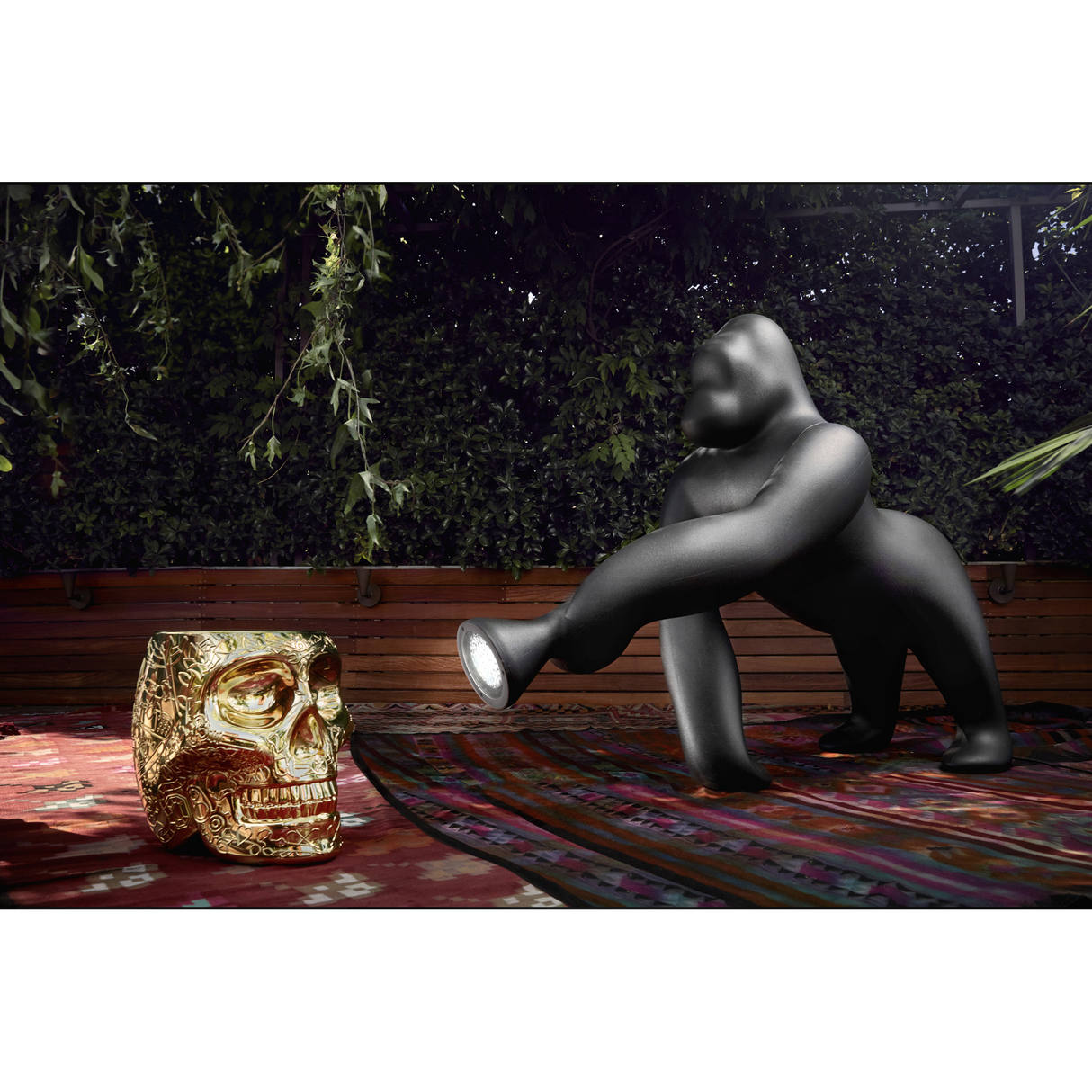 Gorilla Indoor/Outdoor Floor Lamp | Qeeboo Kong | OROA.com