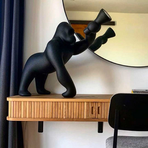 Gorilla-Shaped Table/Floor Lamp XS | Qeeboo Kong | OROA.com