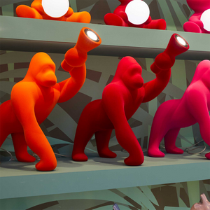 Gorilla-Shaped Table/Floor Lamp XS | Qeeboo Kong | OROA.com