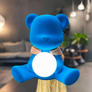 Velvet Rechargeble Table Lamp | Qeeboo Teddy Girl | OROA.com